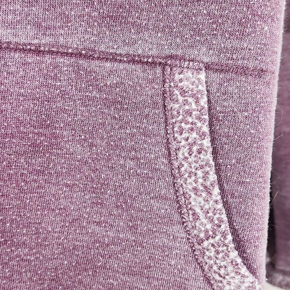 🔹️Calvin Klein Performance Purple Distressed Tied Cowl Neck Sweatshirt Medium - Picture 11 of 16